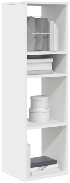 vidaXL Bücherregal Weiß 34x31x112 cm Holzwerkstoff 860283