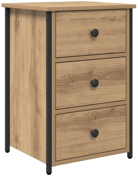 vidaXL Nachttisch Braun 40 x 36 x 60 cm Massives upgecyceltes Holz 871259