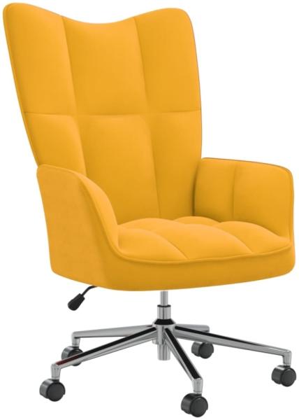 vidaXL Relaxsessel Senfgelb Samt 328168