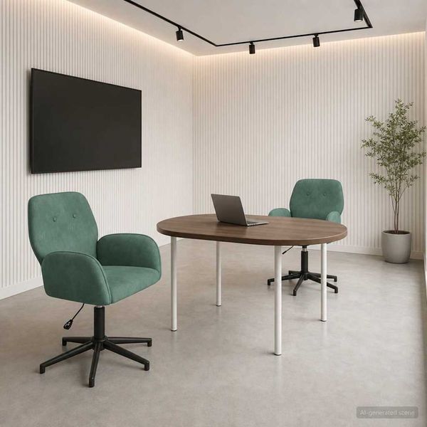 vidaXL Drehstühle 2 Stk. 54 x 55 x 90 cm Meergrün Samt (V) 3428328