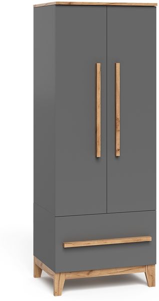 Kinderkleiderschrank Malia Grau/Artisan 70 x 186.8 cm Vitalispa