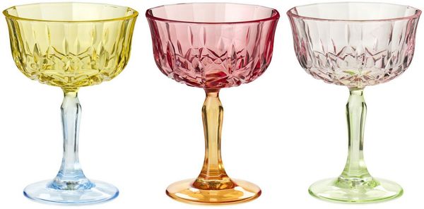 Ib Laursen - 3er Set Weingläser Gläser Glas Weinglas Bunt 3 Farben 01017-99