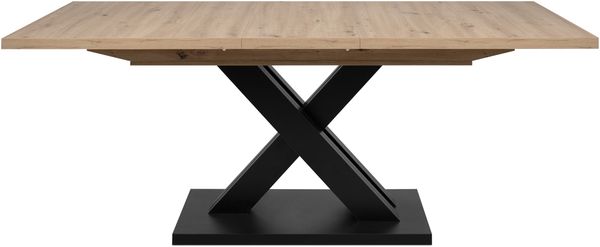 Kulissen-Esstisch >Avant< ausziehbar, Dekor Artisan Oak / schwarz - 160/200x76x90cm (BxHxT) Bild 3