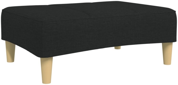vidaXL Fußhocker Schwarz 77x55x31 cm Stoff 4007373