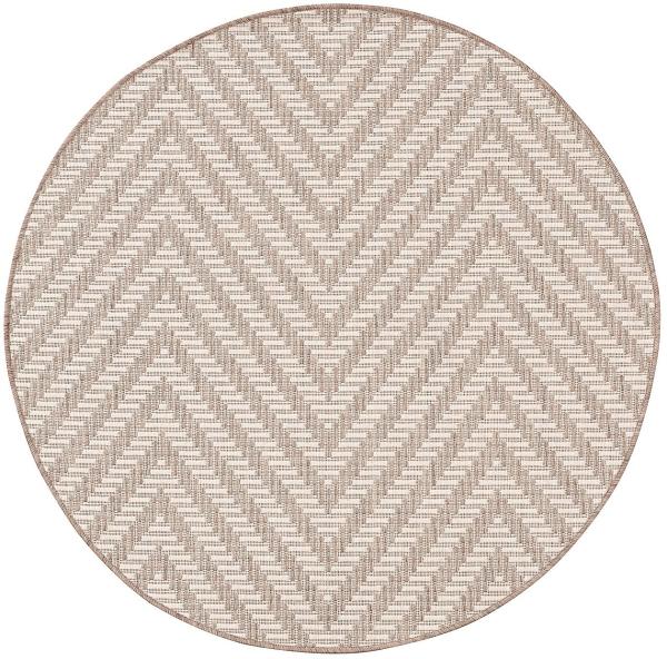 Dekoria Teppich Lineo beige/mink 120cm