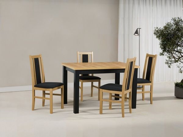 MOEBLO Stuhl BESO 14 (Polsterstühle, Holzstühle, Esszimmerstühle, Massivholz, 6 St), (BxHxT):43x97x40cm