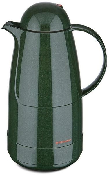 ROTPUNKT Isolierkanne 1,5 Liter 215 Glaseinsatz I hochwertig I langlebig I BPA-frei, 1.5 l, (Kaffeekanne I Teekanne), Glaskolben aus doppelwandigem Rosalin-Glas (extra lange Isolierung)