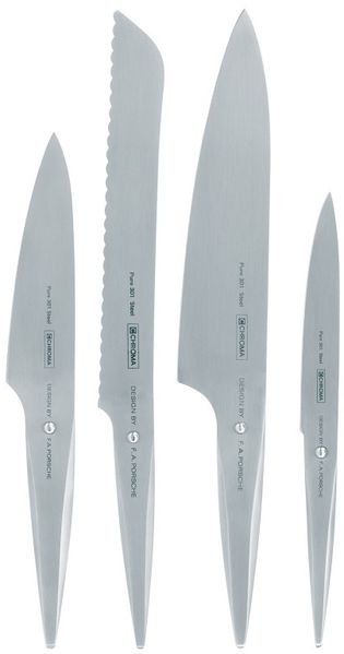 Chroma type 301 Kochmesser Set kleines Kochmesser, Brotmesser, großes Kochmesser, Universalmesser