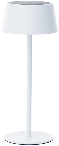 Brilliant Picco Solar Tischlampe Outdoor 30cm Weiß - LED Außentischleuchte mit USB & Akku, Dimmbar in 3 Stufen, IP44 Wassergeschützt