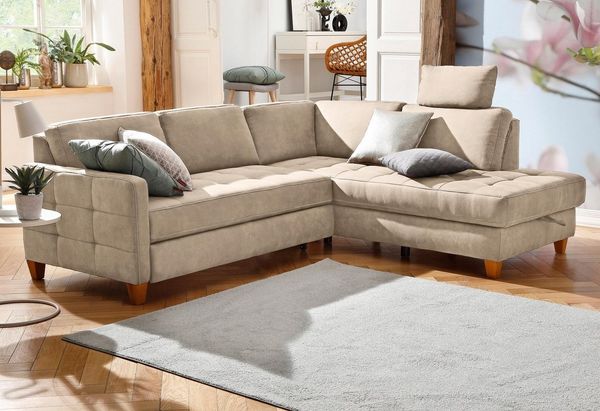 Home affaire Ecksofa Earl L-Form, wahlweise auch mit Bettfunktion oder Bettfunktion mit Bettkasten