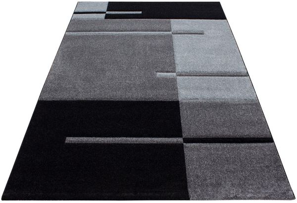 Kurzflor Teppich Hara rechteckig - 200x290 cm - Grau Bild 3