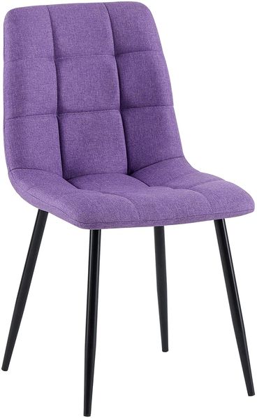 Esszimmerstuhl FANOR - Stoff Lila 45x55x84 cm | Essstühle Esszimmerstühle Küchenstühle Wohnzimmerstühle