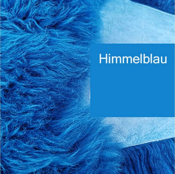 Provellus Fellteppich Top Öko Lammfell Schaffell Himmelblau Blau Blue Neu L-XL, 80cm - 100cm