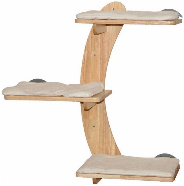 nanook Kratzbaum Katzen Kletterwand 3-stufig Wandkratzbaum