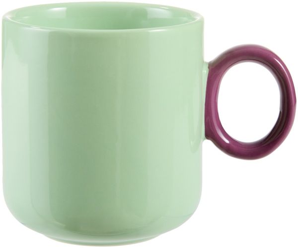 Novel 'CREATIVE COLORS' Kaffeebecher, Keramik grün, H 9.8 cm, mikrowellengeeignet