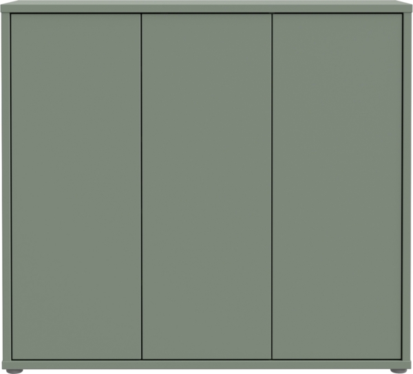 Schuhkommode >ALICE SPRINGS< 8 Böden, push to open, in Salbei - 109,2x99,1x34,9cm (BxHxT) Bild 1