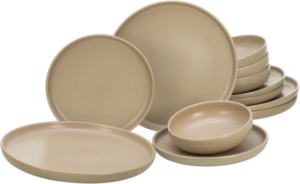 Uno Sand, Tellerset 12-tlg (mo)