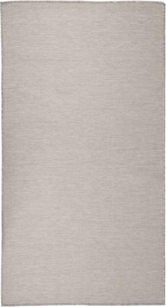 vidaXL Outdoor-Teppich Flachgewebe 80x150 cm Taupe 340778