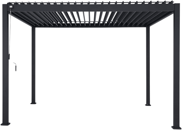 MIRADOR Pergola 111 Deluxe 3x3,6 m Aluminium Anthrazit verstellbares Lamellendach