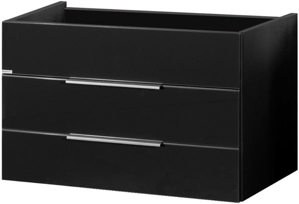 FACKELMANN KARA Waschbeckenunterschrank 80 cm breit, Anthrazit, 2 Schubladen