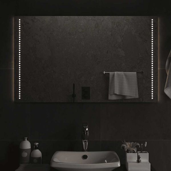 LED-Badspiegel, Wandspiegel 100x60 cm