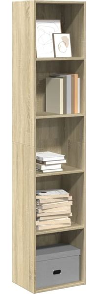 vidaXL Bücherregal Sonoma-Eiche 40x30x189 cm Holzwerkstoff 857887