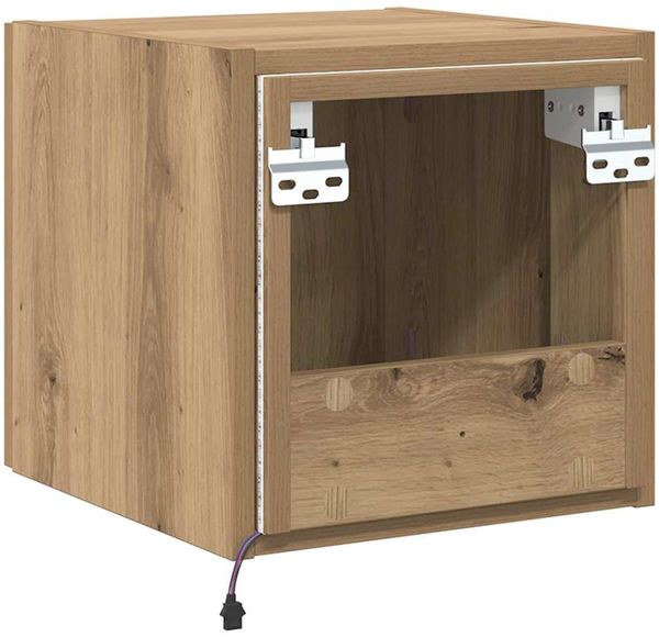 vidaXL TV-Wandschrank mit LED Kunsthandwerk Eiche 30,5 x 35 x 30 cm 893638 Bild 11
