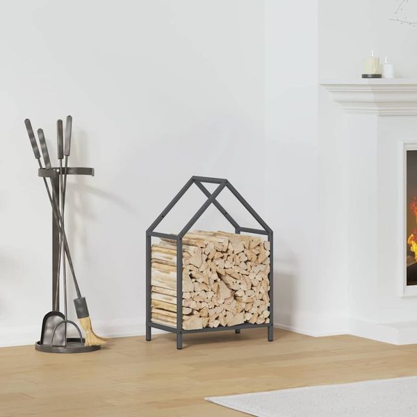 vidaXL Brennholzregal Anthrazit 40x25x60 cm Kaltgewalzter Stahl 864293