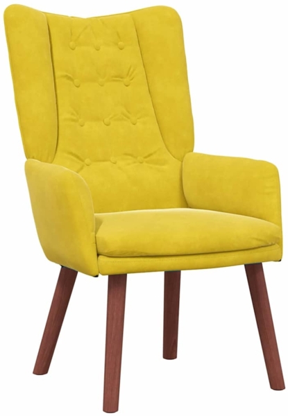 vidaXL Sessel Gelb 63 x 67 x 94 cm Samt 42001821