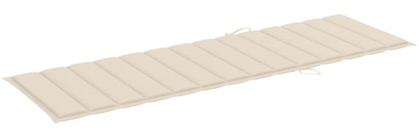 vidaXL Sonnenliege mit Creme Auflage Imprägniertes Kiefernholz 3065821 Bild 5