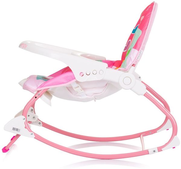 Chipolino Babywippe Enjoy, Stuhl, Schaukelfunktion, Musikfunktion, Spielbogen rosa Bild 2