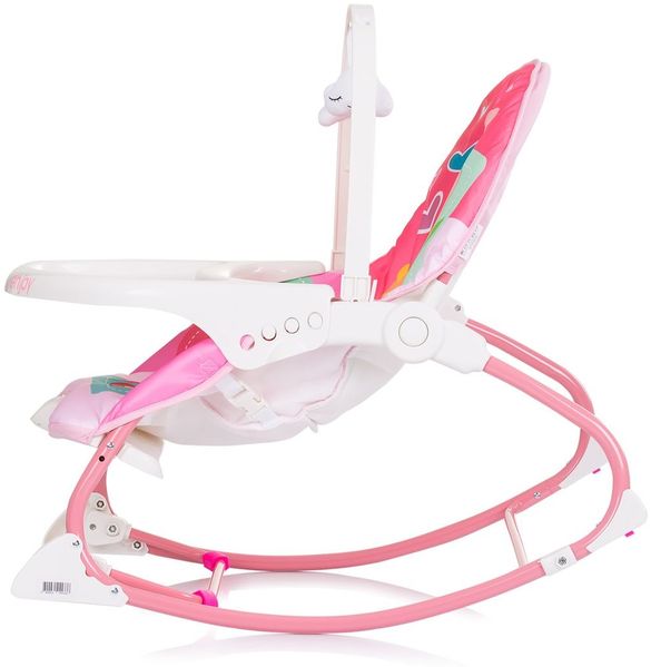 Chipolino Babywippe Enjoy, Stuhl, Schaukelfunktion, Musikfunktion, Spielbogen rosa Bild 3