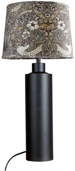 PR Home 4164403-010 Tischleuchte Solo Schwarz Matt Stoffschirm Bunt 58cm