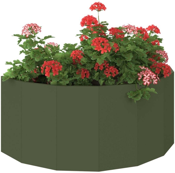 vidaXL Pflanzkübel Olive Grün 90 x 45 x 35 cm Stahl 883692 Bild 2