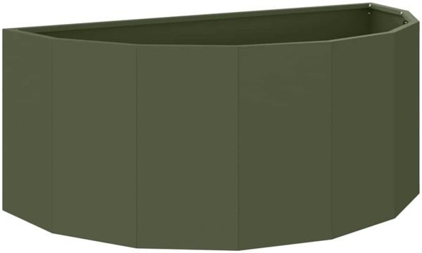 vidaXL Pflanzkübel Olive Grün 90 x 45 x 35 cm Stahl 883692 Bild 1