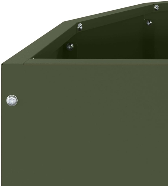 vidaXL Pflanzkübel Olive Grün 90 x 45 x 35 cm Stahl 883692 Bild 8