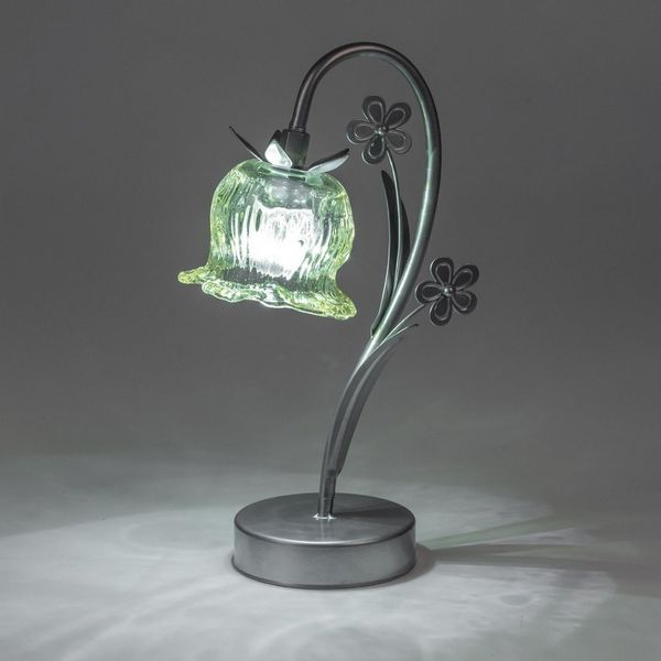 formano Tischleuchte Frühlingszeit, LED, mit Timerfunktion, Grün, Blume, H: 31cm