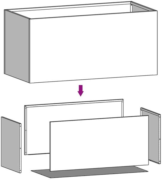 vidaXL Pflanzkübel Silbern 62x40x39 cm Verzinkter Stahl 841600 Bild 11