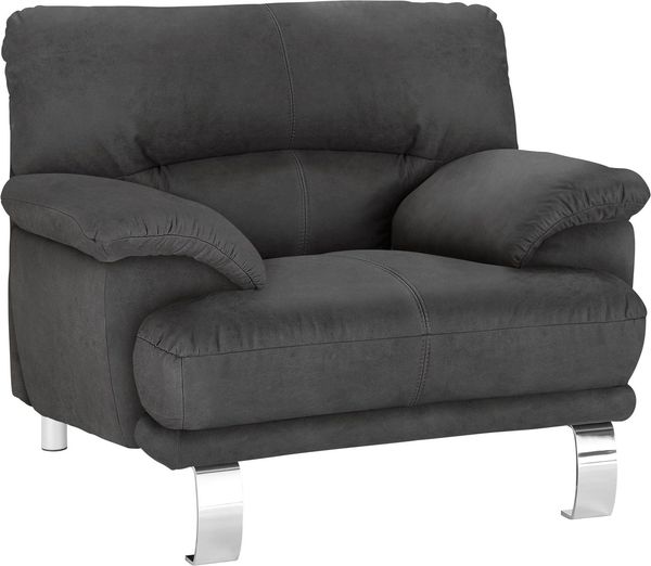 TRENDMANUFAKTUR Sessel Cecilia II, Loungesessel in italienischem Design, breite und bequeme Armlehnen