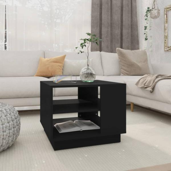vidaXL Couchtisch Schwarz 55x55x43 cm Holzwerkstoff 810290