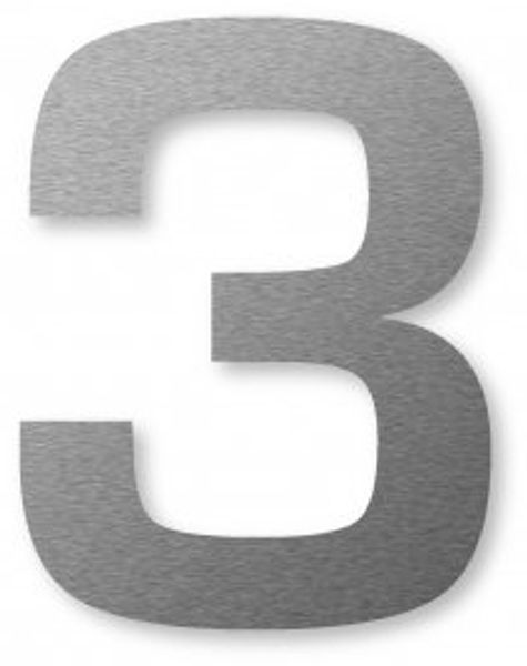 Hausnummer Edelstahl (8 cm) – 3