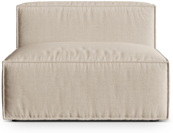 Micadoni Modul Nuria 1-Sitzer Strukturierter Stoff Beige