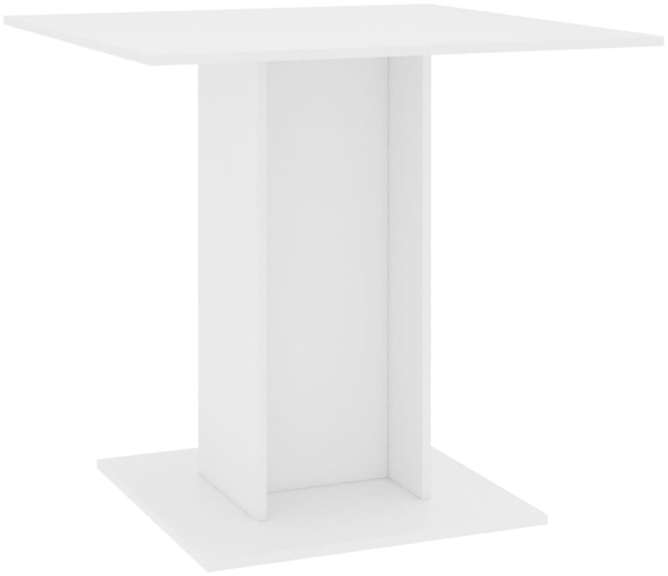 vidaXL Esstisch Weiß 80x80x75 cm Holzwerkstoff 800252