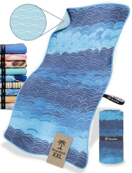 NirvanaShape Strandtuch Strandtuch XXL - Strandhandtuch, Mikrofaser Badetuch, Handtuch