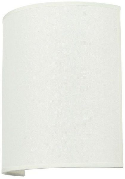 Licht-Erlebnisse Wandleuchte ALICE, ohne Leuchtmittel, Wandlampe Stoff E27 in Creme wohnlich Lampe