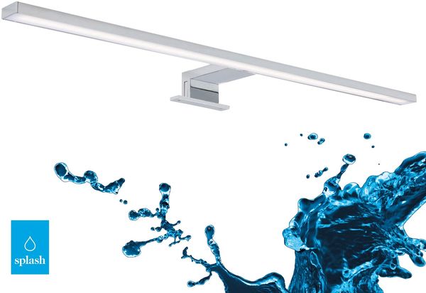 Briloner Leuchten - LED Spiegelleuchte, Spiegellampe chrom, 780 Lumen, 4.000 Kelvin, IP44