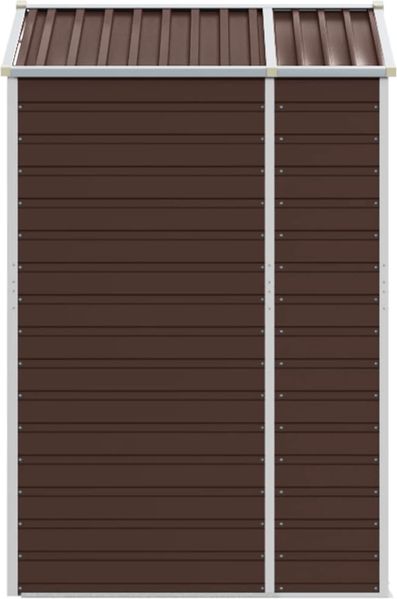 vidaXL Gerätehaus Braun 191x130x198 cm Verzinkter Stahl 3188264 Bild 6