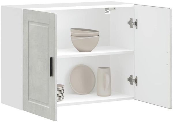 vidaXL Küchen-Hängeschrank Porto Betongrau Holzwerkstoff 854071