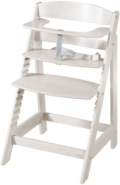 roba Treppenhochstuhl 'Sit Up Flex' - Sitzhöhe max. 55 cm & min 42,5 cm - Natur / Grau