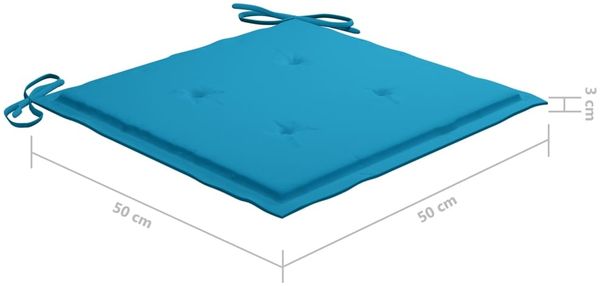 vidaXL Gartenstühle mit Kissen 2 Stk. Massivholz Akazie und Stahl 3061492 Bild 12